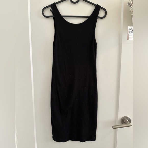 H&M Black Tank Top Ribbed Dress Small - Picture 4 of 4